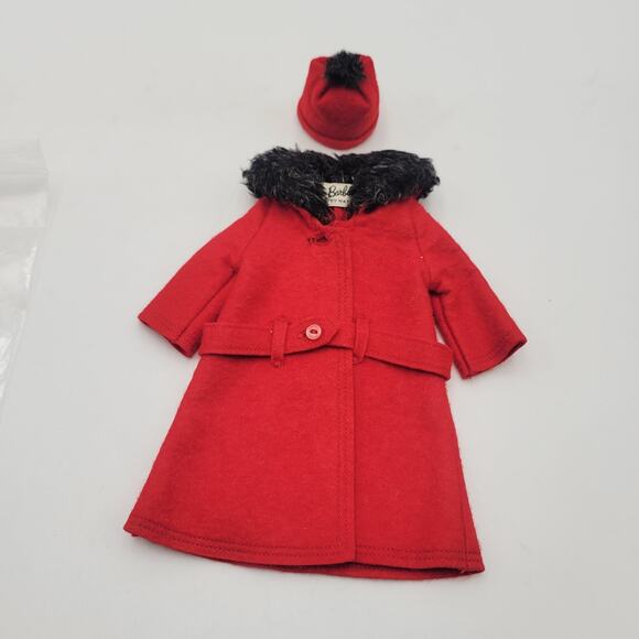 Vintage 60’s Barbie It's Cold Outside #819 Red 1964 RARE - Picture 1 of 7